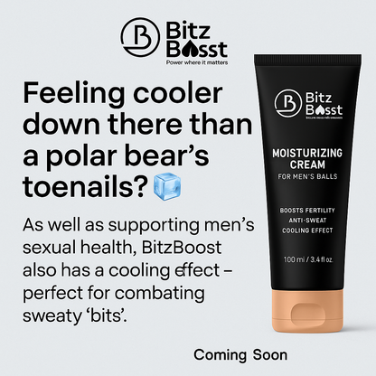 BitzBoost™ Men’s Balls Moisturizer – Confidence Boosting, Cooling & Hydrating Cream