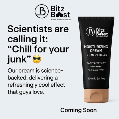 BitzBoost™ Men’s Balls Moisturizer – Confidence Boosting, Cooling & Hydrating Cream
